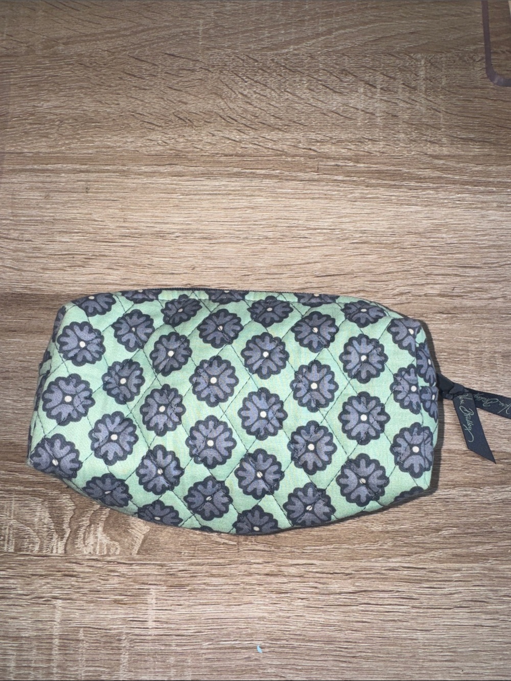 Quilted Vera Bradley Cosmetic Bag in "Nomadic Blossoms" Pattern